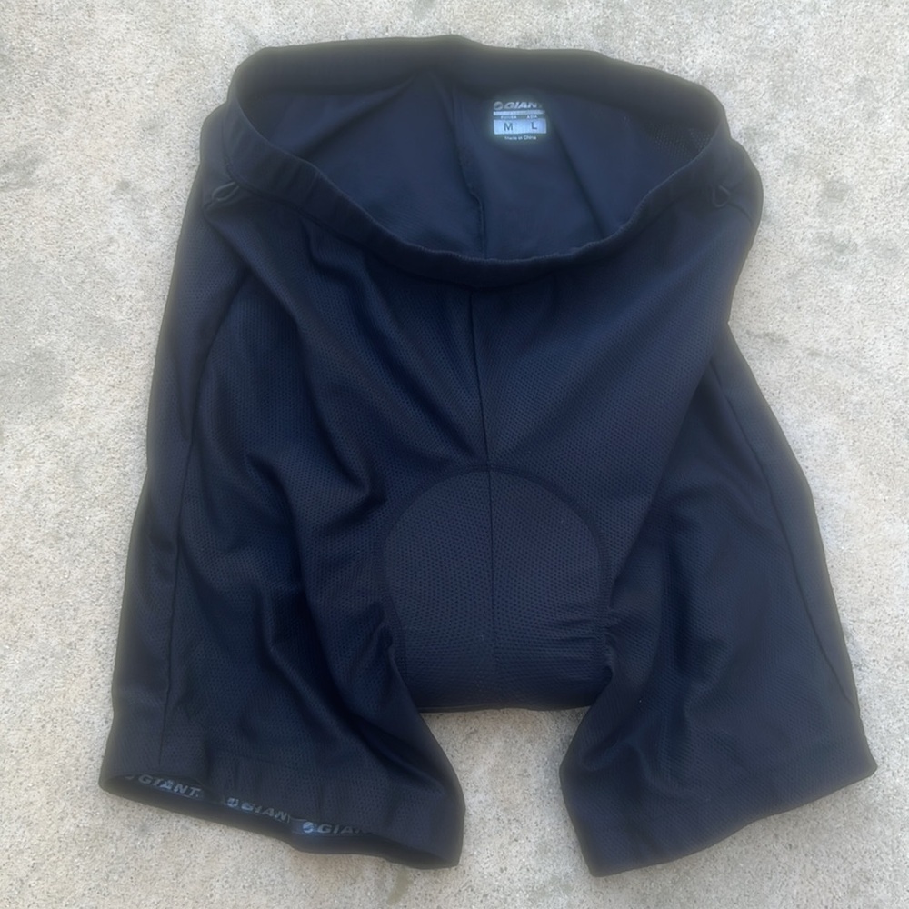 Giant Black Padded Men's Cycle Bike Shorts Size M